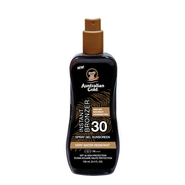 Australian Gold Instant Bronzer Spray Gel - Reisestørrelse - 100 ml
