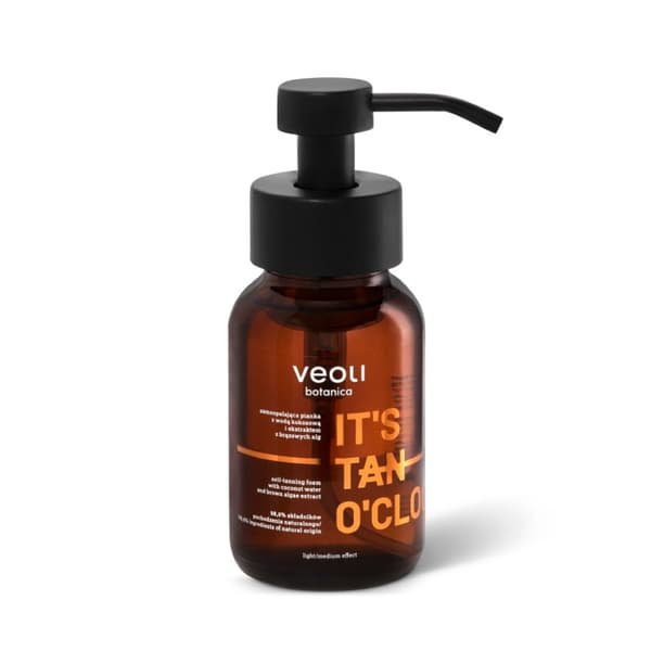 VEOLI Botanica Självbrunande skum med kokosvatten och brunalgextrakt, 240 ml
