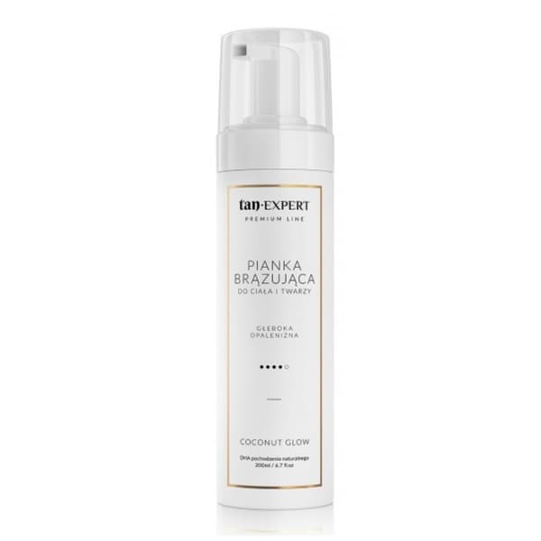 TanExpert Coconut Glow - Itseruskettava vaahto, 200 ml