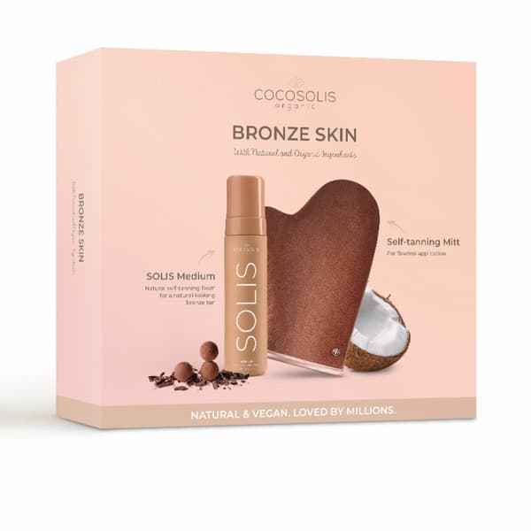 Kroppslotion som ger ett solbränt utseende Cocosolis BRONZE SKIN 2 Delar