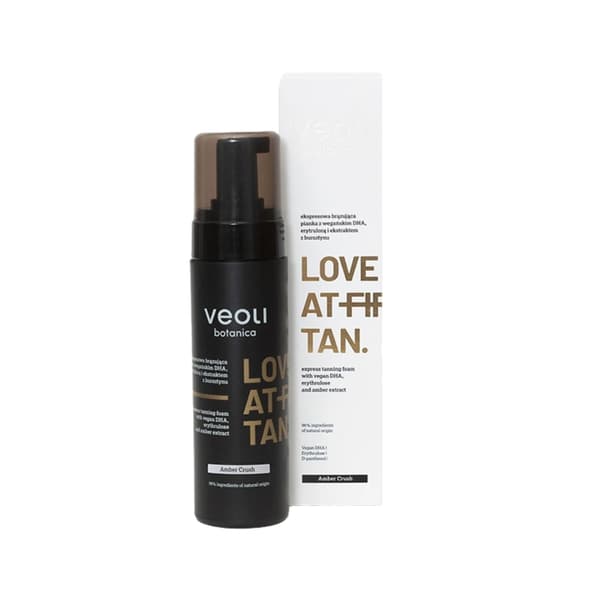 Veoli Botanica LOVE AT FIRST TAN express brun utan sol-skum Amber Crush 200 ml