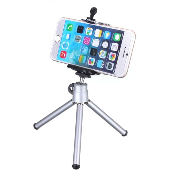 Mini Tripod til Mobiler - Sølv