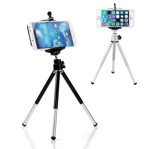 Mini Tripod til Mobiler - Sølv