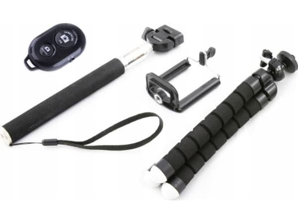 Selfie stick Xrec 4in1 / Fleksibelt stativ / Fjernkontroll / Monopod / Telefonholder / Smartphone