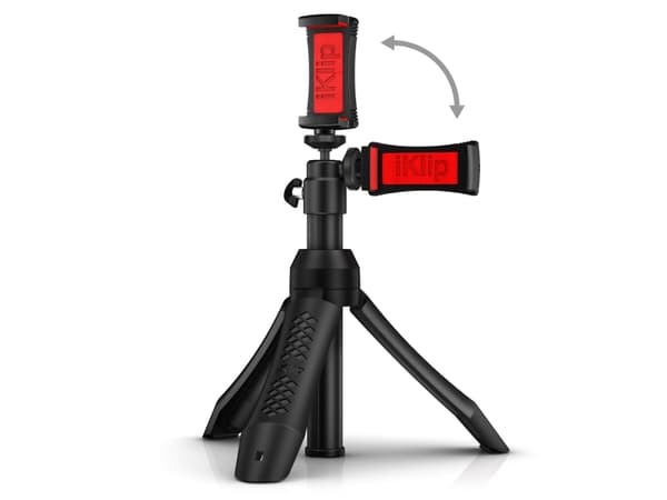 IK Multimedia iKlip Grip Pro Selfie stick 9.1 cm 1/4 tomme Sort Bluetooth