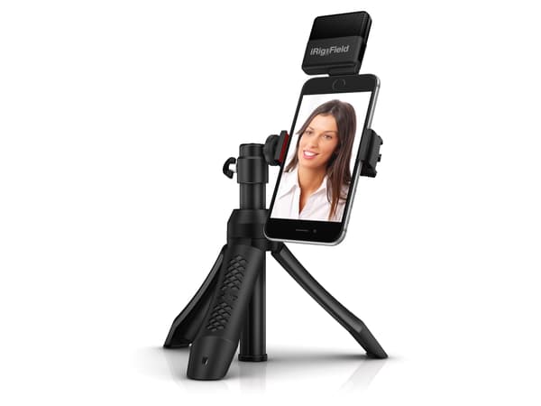 IK Multimedia iKlip Grip Pro Selfie stick 9.1 cm 1/4 tomme Sort Bluetooth