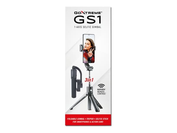 Easypix GoXtreme GS1 - Motorized handheld stabilizer / selfie stick / tripod