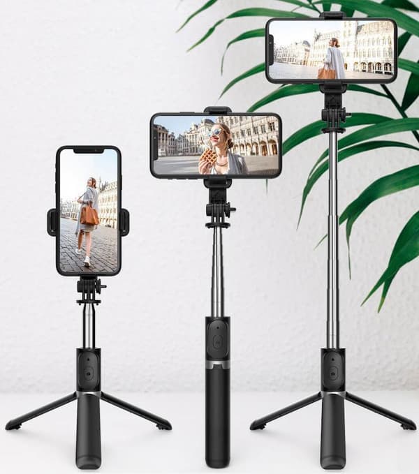 Langaton Bluetooth Selfie Stick valolla