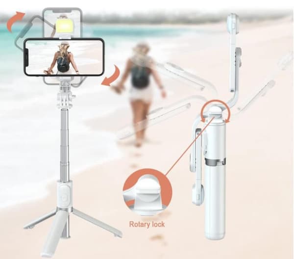 Langaton Bluetooth Selfie Stick valolla