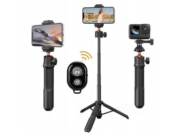Selfie stick Kf Kijek Selfie Stick Statyw 60cm 4w1 Na Telefon Smartfon 1/4 Gopro + Pilot / Kf09.135