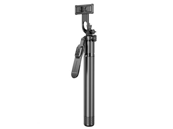 Selfie stick Awei AWEI Selfie Stick X56 sort/svart aluminium/aluminiumslegering