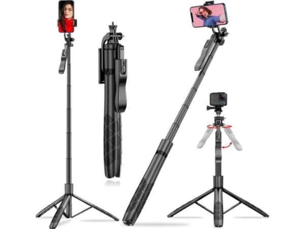Wooco L16 Long Selfie Stick - Tripod Bluetooth 153cm