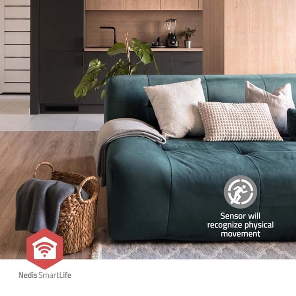 Nedis SmartLife Liiketunnistin | Zigbee 3.0 | Paristokäyttöinen / USB Virta | Tunnistuskulma: 100 ° | Tunnistusalue: 7 m | Maks. akunkesto: 24 Kuukaut