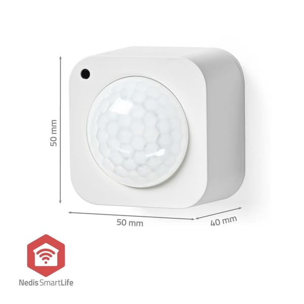 Nedis SmartLife Liiketunnistin | Zigbee 3.0 | Paristokäyttöinen / USB Virta | Tunnistuskulma: 100 ° | Tunnistusalue: 7 m | Maks. akunkesto: 24 Kuukaut