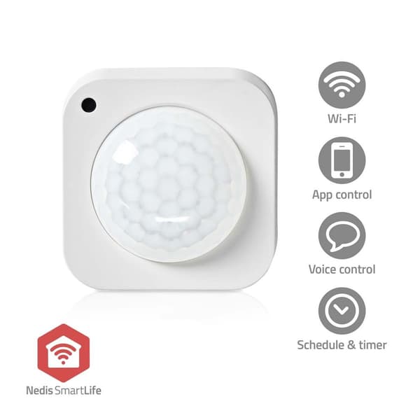 Nedis SmartLife Liiketunnistin | Zigbee 3.0 | Paristokäyttöinen / USB Virta | Tunnistuskulma: 100 ° | Tunnistusalue: 7 m | Maks. akunkesto: 24 Kuukaut