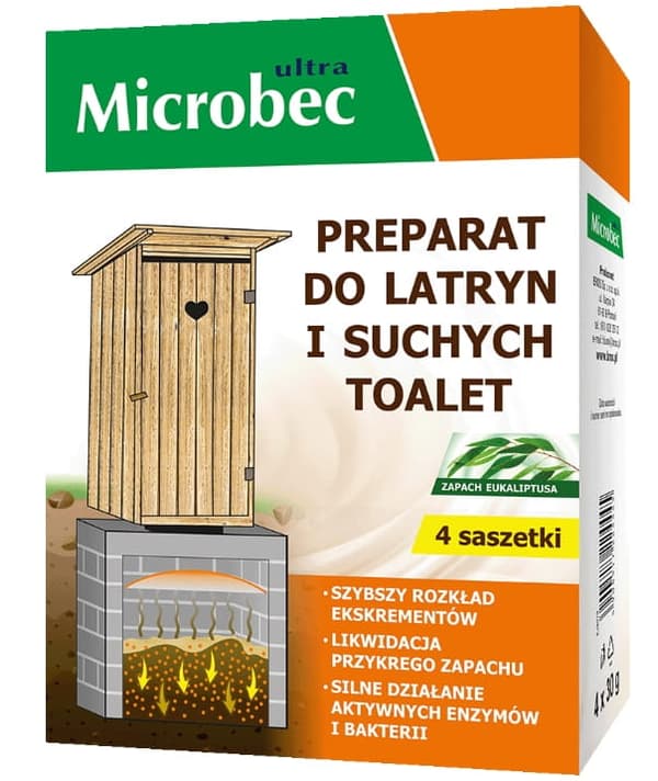 Microbec ultrapreparat för latriner och torrtoaletter 4x30g