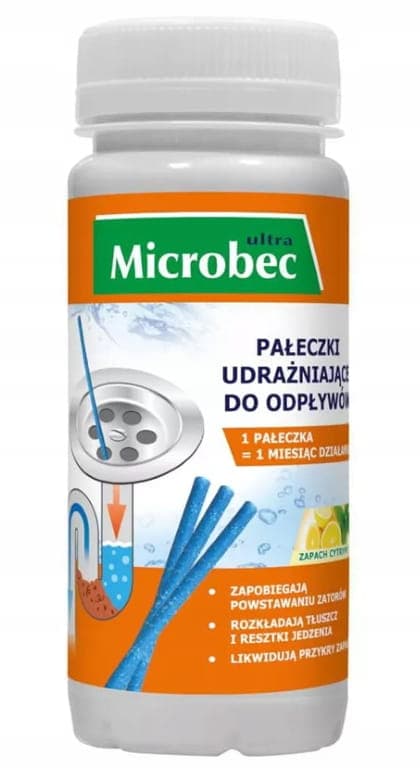 Afløbsrensepinde 12 stk. MICROBEC ULTRA