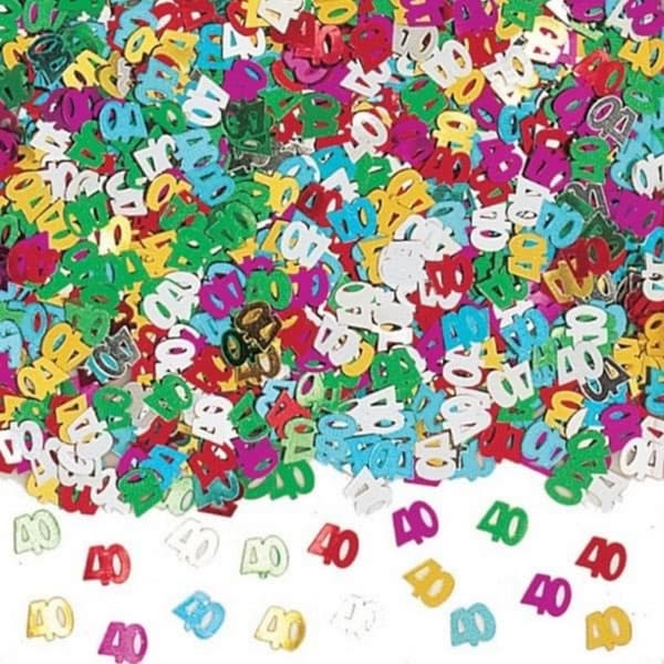 Amscan Multicoloured Confetti - 40 Multicoloured One Size