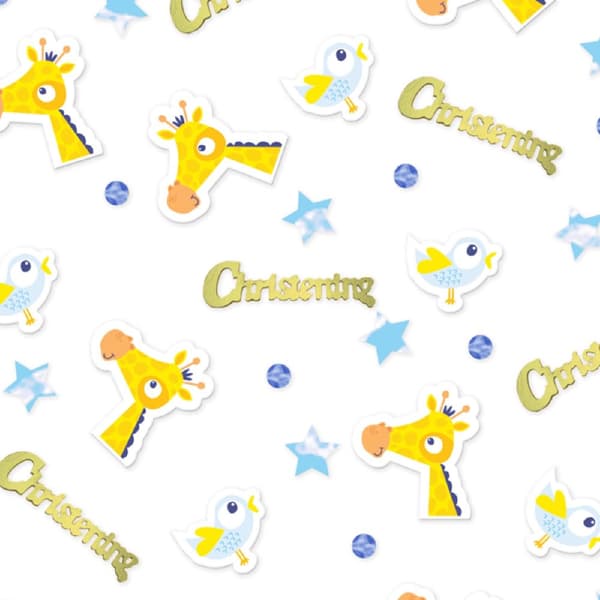 Amscan On Your Christening Day Confetti Blue 14g