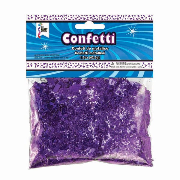 Bristol Novelty Konfetti Purple One Size