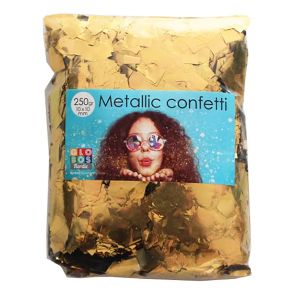 Konfetti Guld Metallic Firkantet