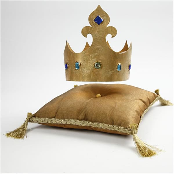 Kroner, H: 10-16,5 cm, L: 60 cm, 230 g, hvit, 5 stk./ 1 pk.
