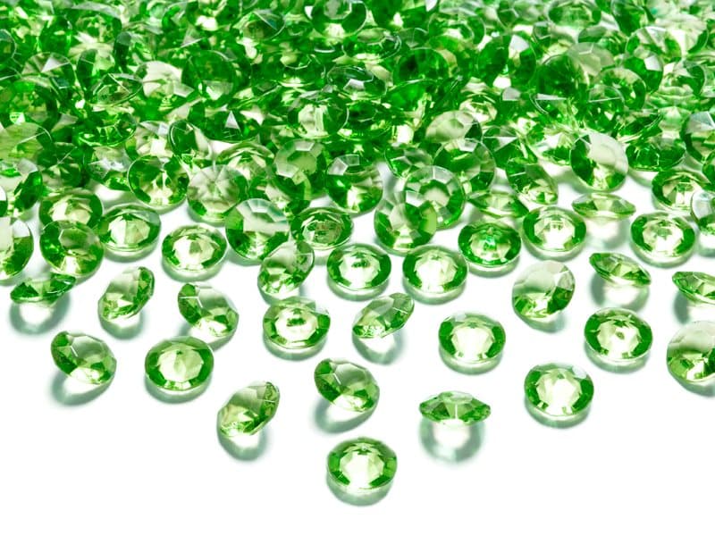 Diamantkonfetti äppelgrön