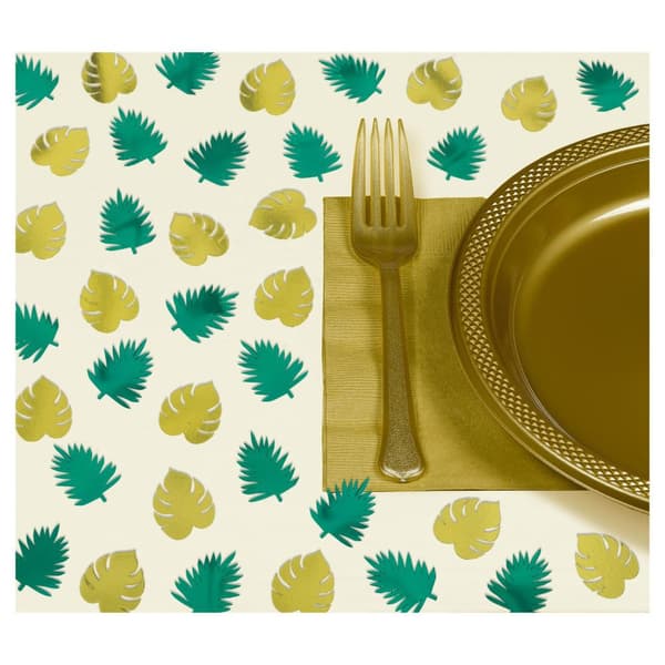 Amscan Key West-foliekonfetti (pakke med 48 stk.) Green/Gold One Size