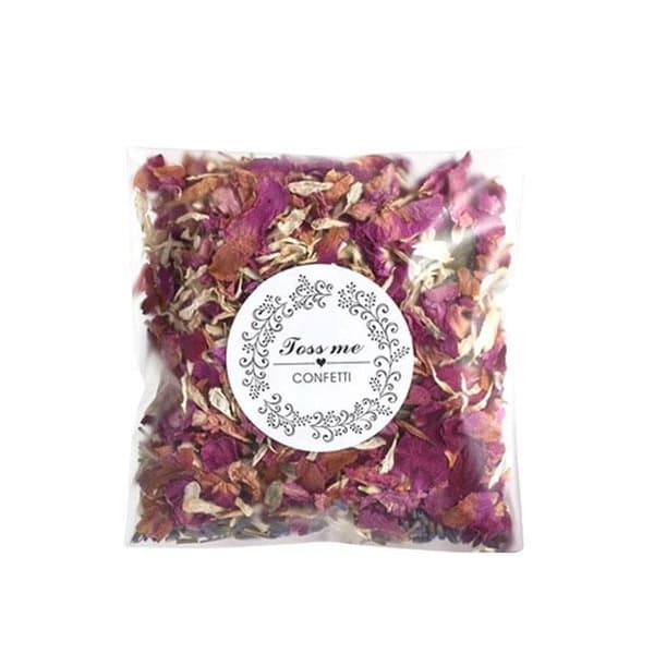 30 påsar X 10g torkade 100% naturliga rosenblad för bröllop, biologiskt nedbrytbara, bred applikation