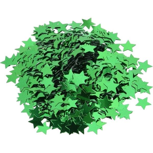 Amscan Metal Star Confetti Green One Size