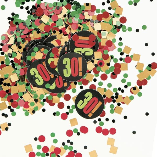 Unique Party Cheer 30th Birthday Confetti Multicoloured One Size