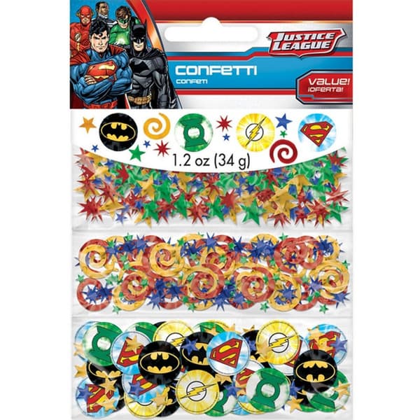 Justice League Triple Birthday Confetti
