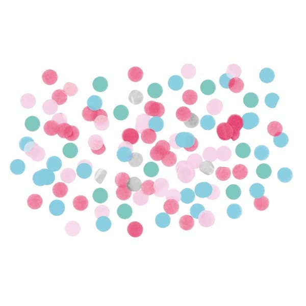 Amscan Sjöjungfru rund konfetti Blue/Pink/White One Size