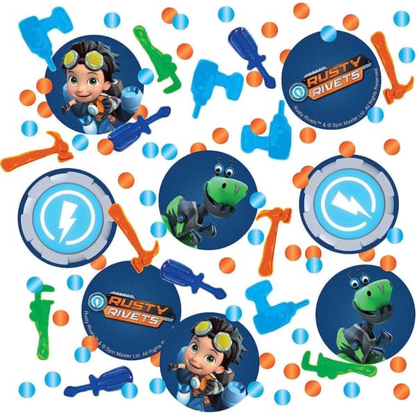 Rusty Rivets Tools Confetti Blue/Green/Orange One Size