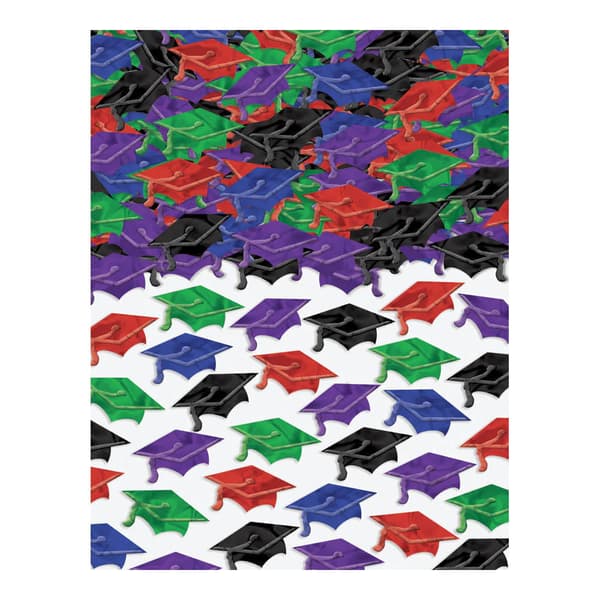 Amscan Foil Graduation Cap Confetti Multicoloured One Size