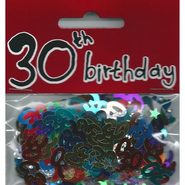 Stars 30th Birthday Confetti Multicoloured One Size