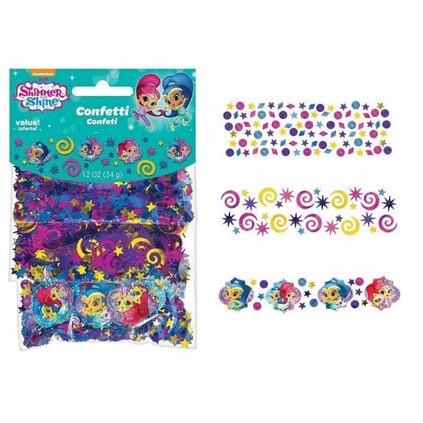 Shimmer And Shine Konfetti til fødselsdagen Multicoloured One Size