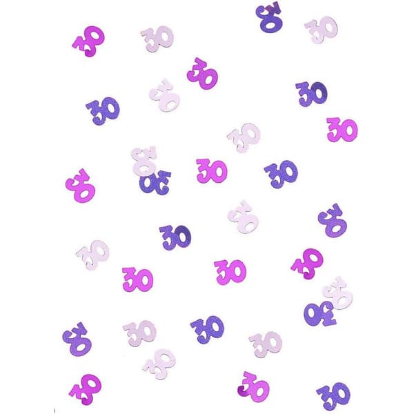 Amscan Shimmer 50th Confetti Pink/Blue/White One Size