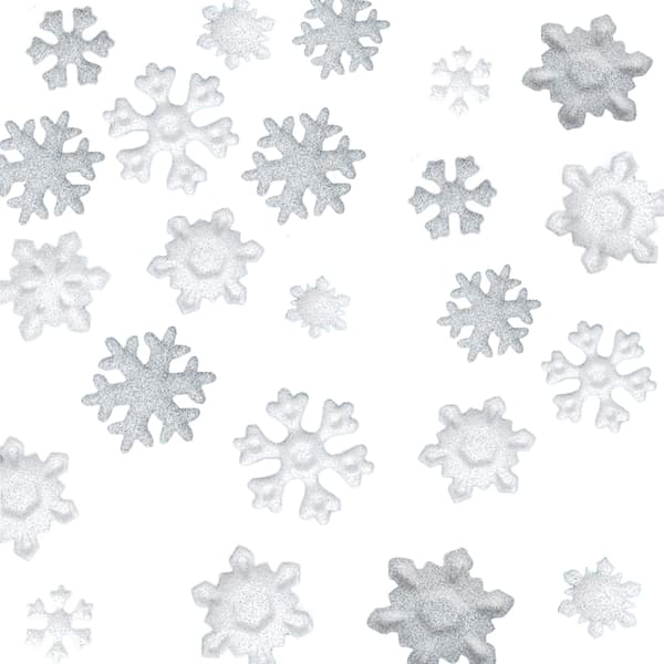 Amscan Snöflinga julkonfetti Grey/White One Size
