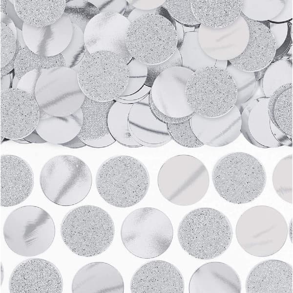 Amscan Foil Circle Confetti Silver One Size
