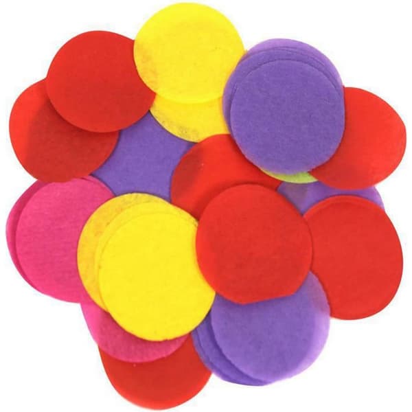 Oaktree Silkepapir rund konfetti Multicoloured One Size