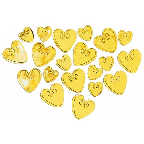 Amscan Embossed Metallic Hearts Confetti