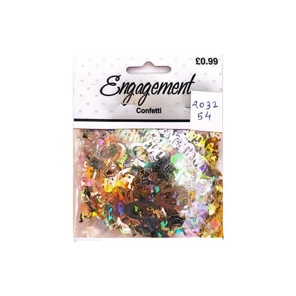 Metallic Engagement Confetti Multicoloured One Size