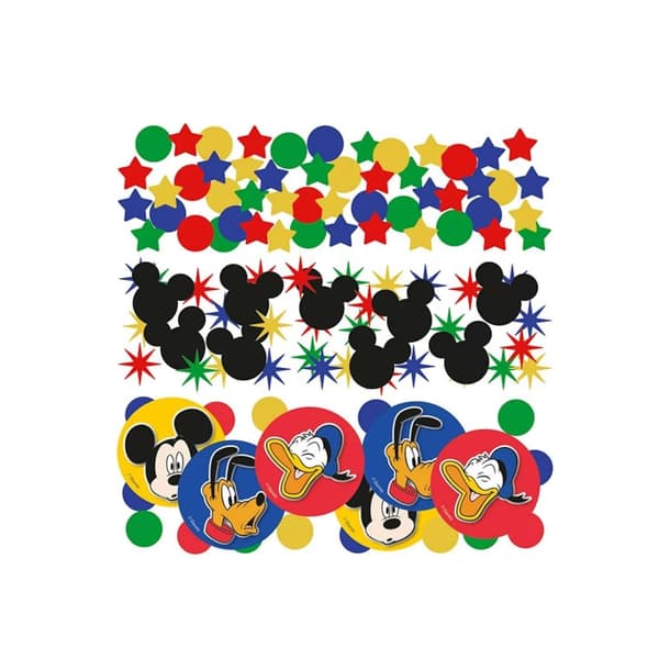 Disney Mickey Mouse Confetti (Pack of 3) Multicoloured One Size