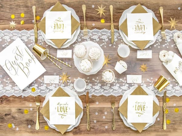 Konfetti Cirklar - Guld