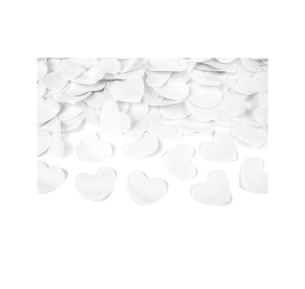 Firecracker hvide hjerter, 60 cm