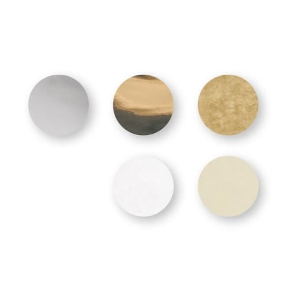 Konfetti, 2cm ø, silver, guld, vit, kräm, tab-bag 30g