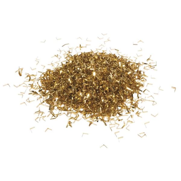 Paillettes / konfetti aluminiumfolie Guld 1x3mm 15g