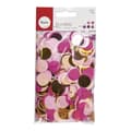 Miniatyrbild 3 av 3: Konfetti, 2cm ø, mörkrosa, guld, rosa, tab-bag 30g