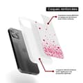 Miniatyrbild 6 av 6: Siliconförstärkt tryckt skal kompatibelt med Apple iPhone 15 Pro Hjärtfest i Rosa